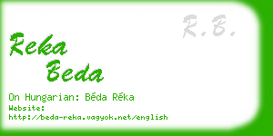 reka beda business card