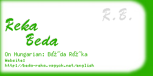 reka beda business card